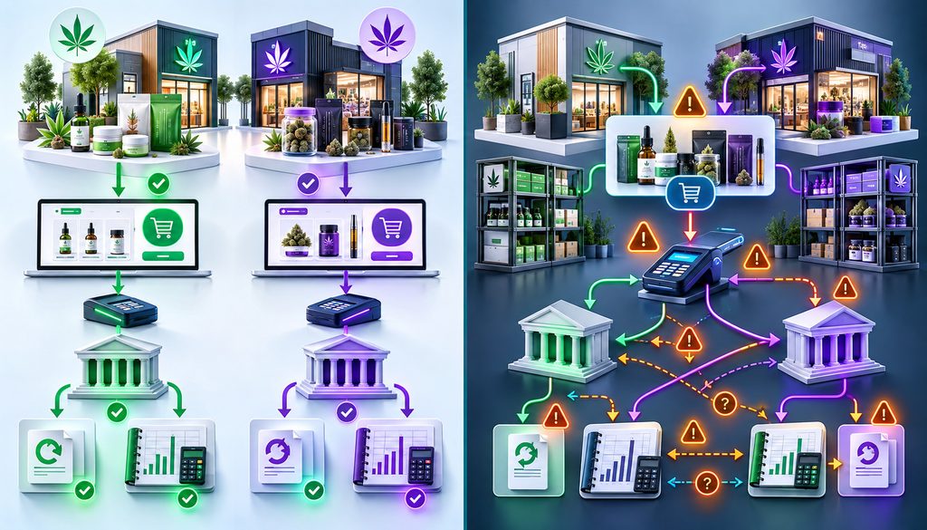 CBD entity separation versus cannabis revenue commingling