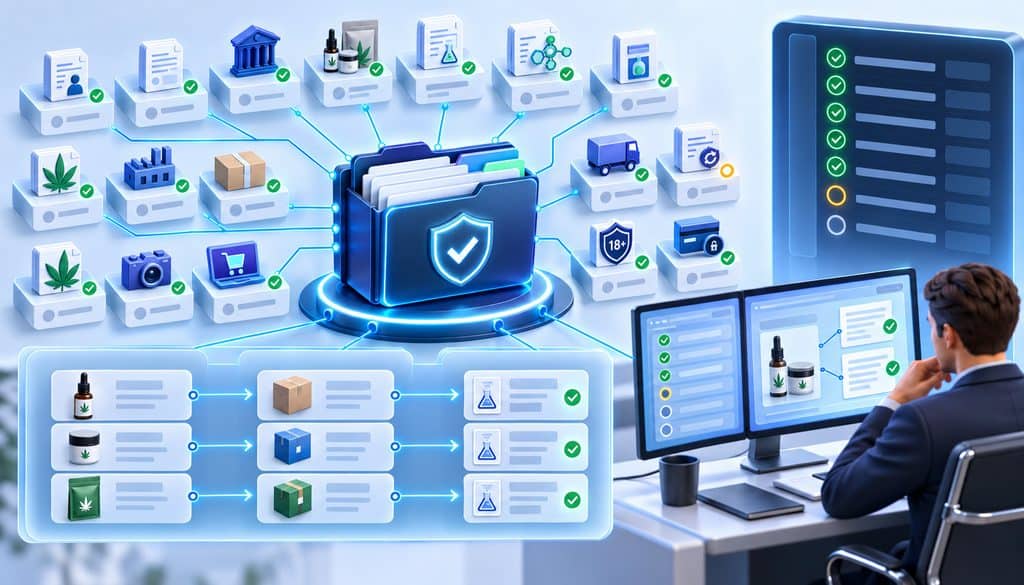 CBD merchant account COA and underwriting document review
